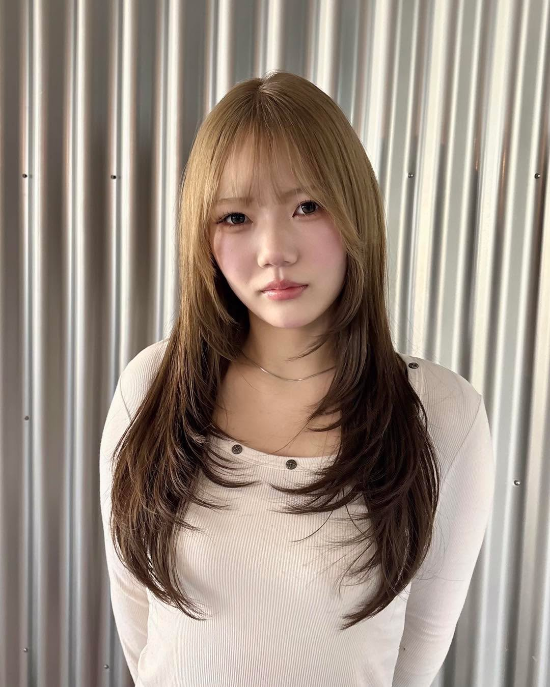 beige × dark brown